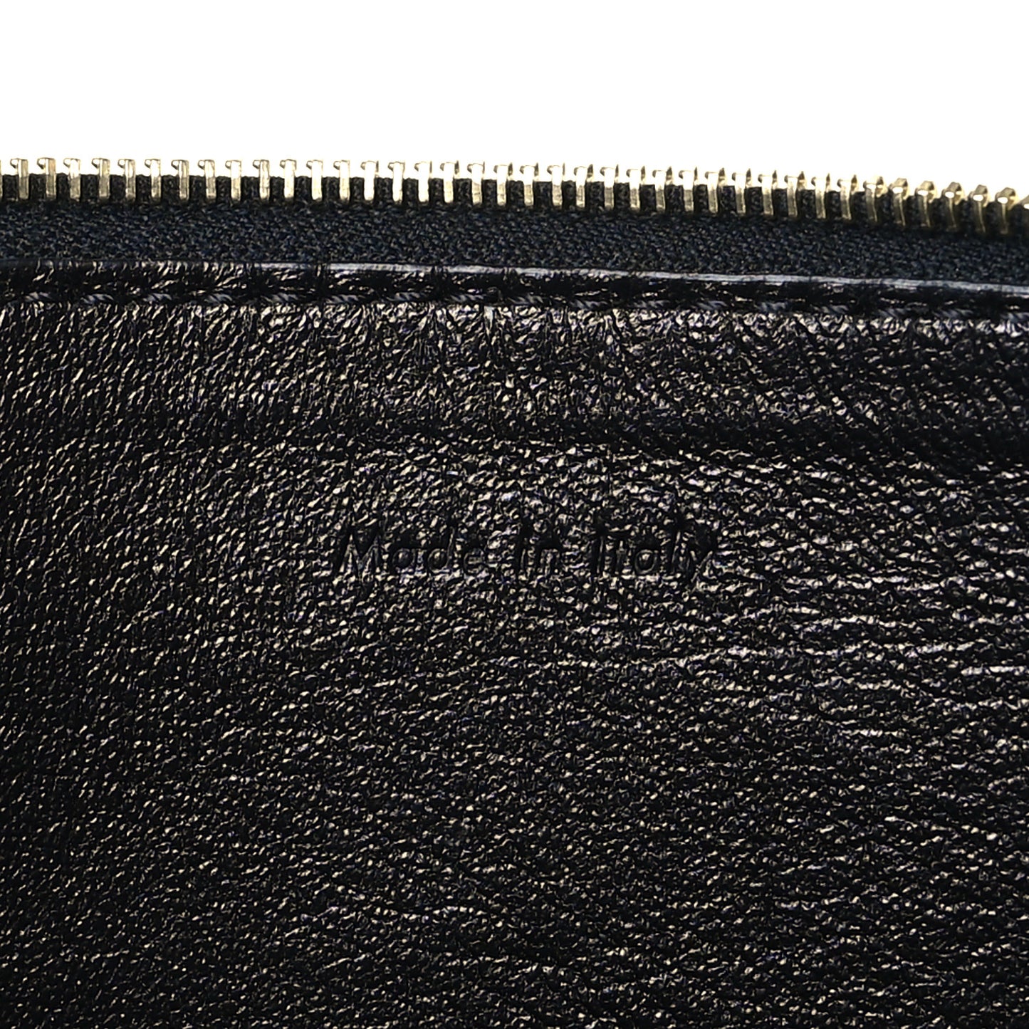 Crocodile Embossed Calfskin Clutch Black