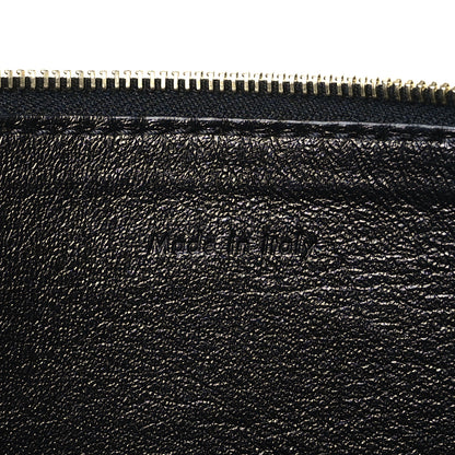 Celine Crocodile Embossed Calfskin Clutch Black 7 of 8