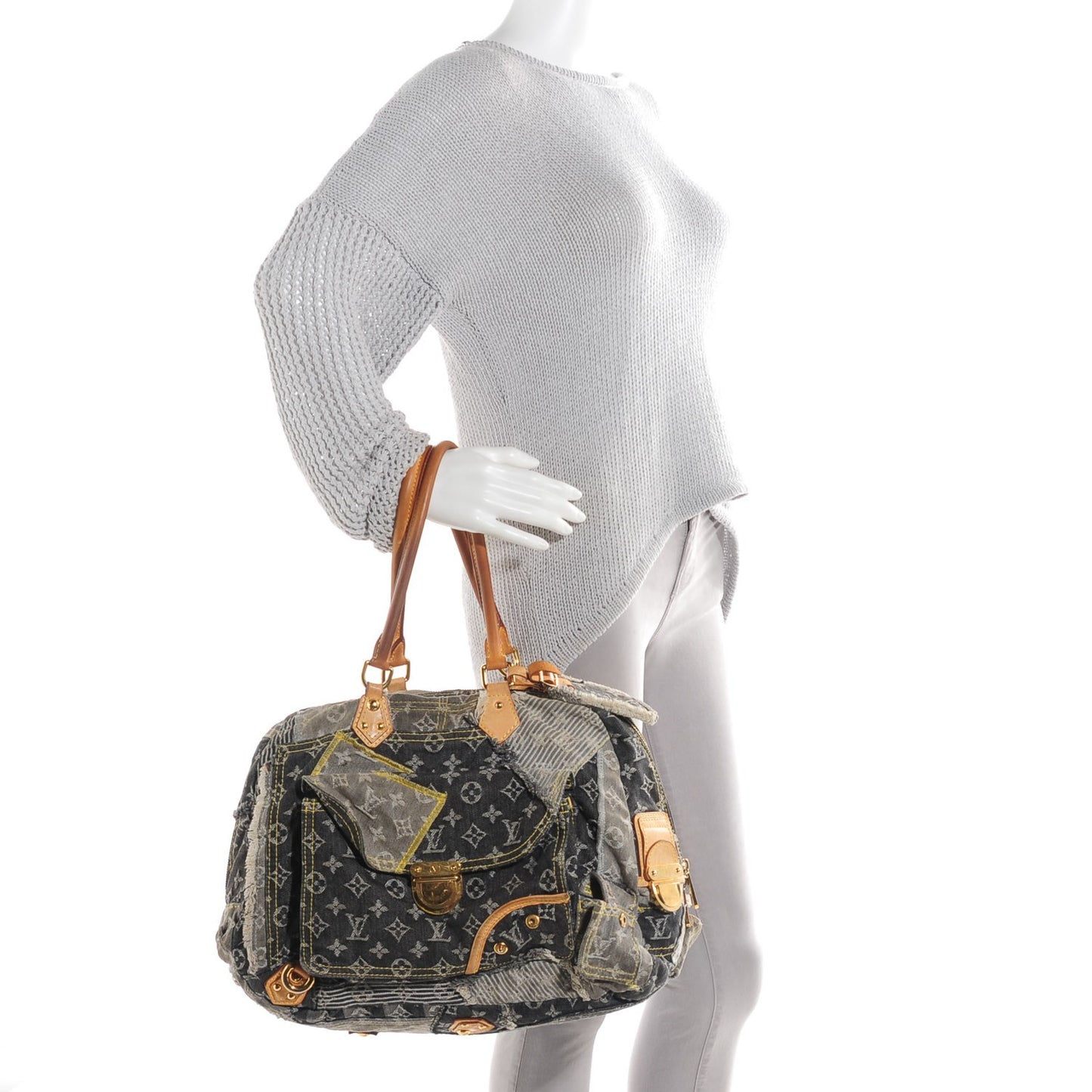 Denim Patchwork Bowly Black