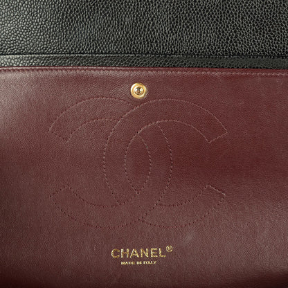 Chanel Caviar Quilted Jumbo Double Flap Black 7 of 8