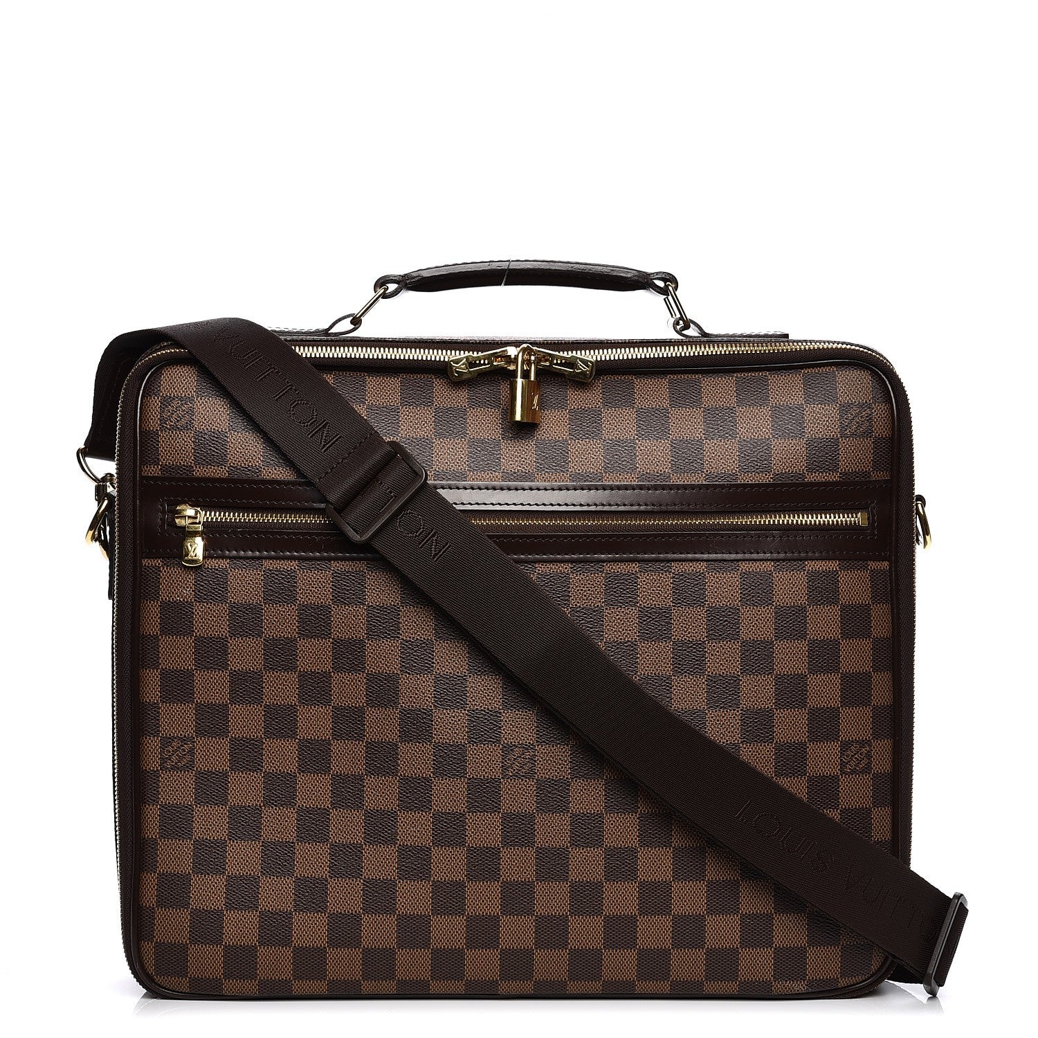 Louis Vuitton Damier Ebene Porte Ordinateur Sabana NM Computer Case 1 of 10