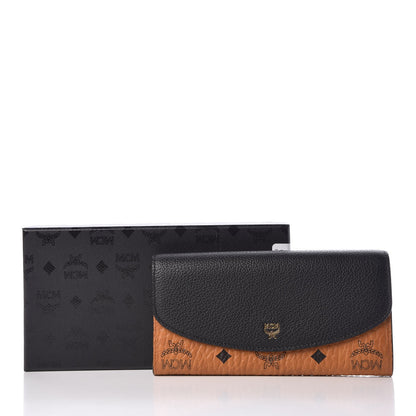 MCM Visetos Grained Calfskin Large Two Fold Wallet Black 8 of 8