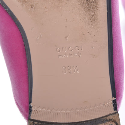 Gucci Velvet Marquise Crystals Womens Princetown Slippers 39.5 Malva Dark Malva 8 of 15