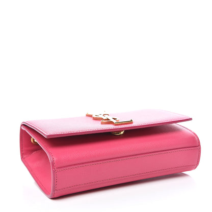 Saint Laurent Grain De Poudre Small Monogram Kate Satchel Bubblegum 4 of 13