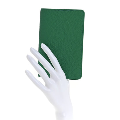 Louis Vuitton Taurillon Monogram Emily Notebook Cover PM Green 2 of 6