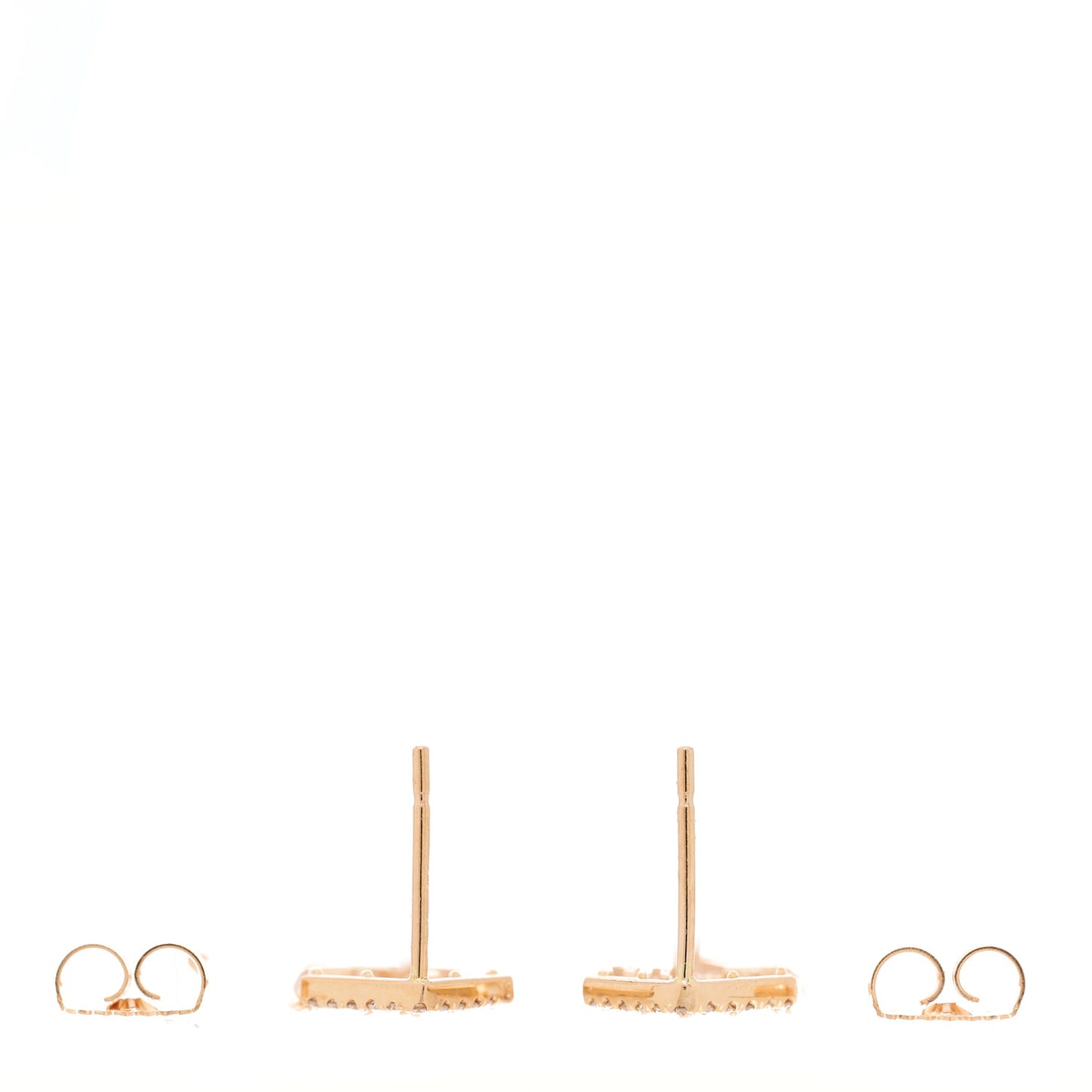 18K Rose Gold Diamond Fireworks Cascade Drop Earrings