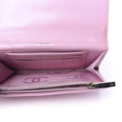 Chanel Calfskin Quilted Cambon Flap Wallet Pink 4 of 11