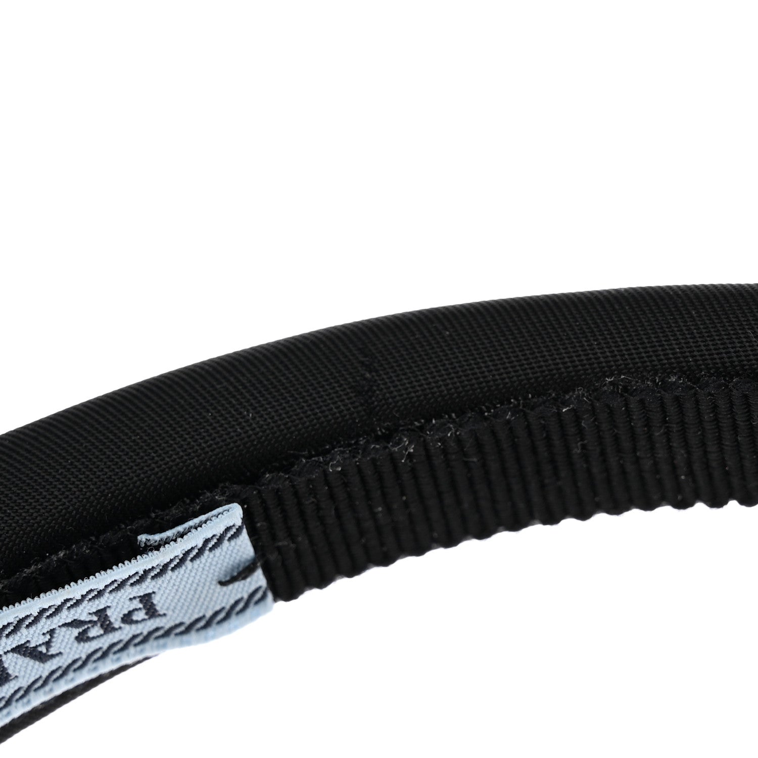 Prada Re-Nylon Triangle Logo Thin Headband Black 10 of 10