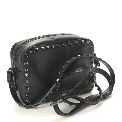 Valentino Garavani X UNDERCOVER Calfskin Rockstud Rose Print Camera Crossbody Bag Black 2 of 10