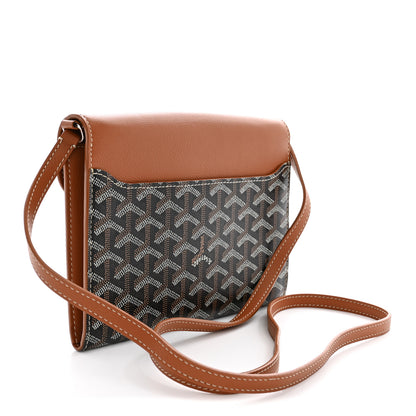 Goyard Goyardine Calfskin Chypre Wallet Pouch Black Gold 3 of 10
