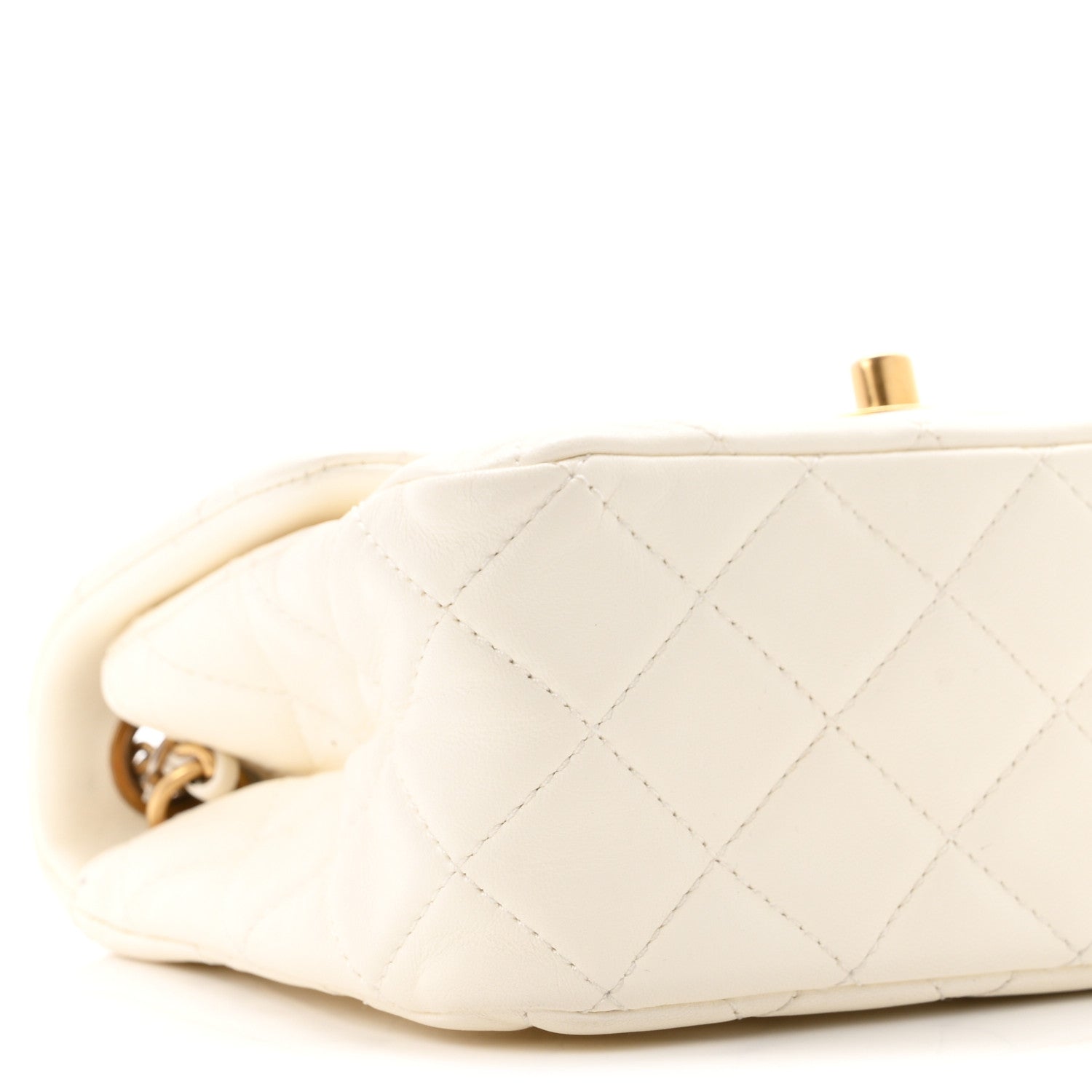 Chanel Lambskin Quilted Mini Pearl Crush Flap White 9 of 10