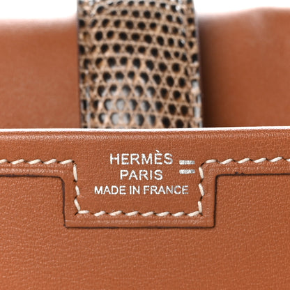 Hermes Swift Lizard Jige Elan Touch 29 Clutch Gold Ombre 6 of 9