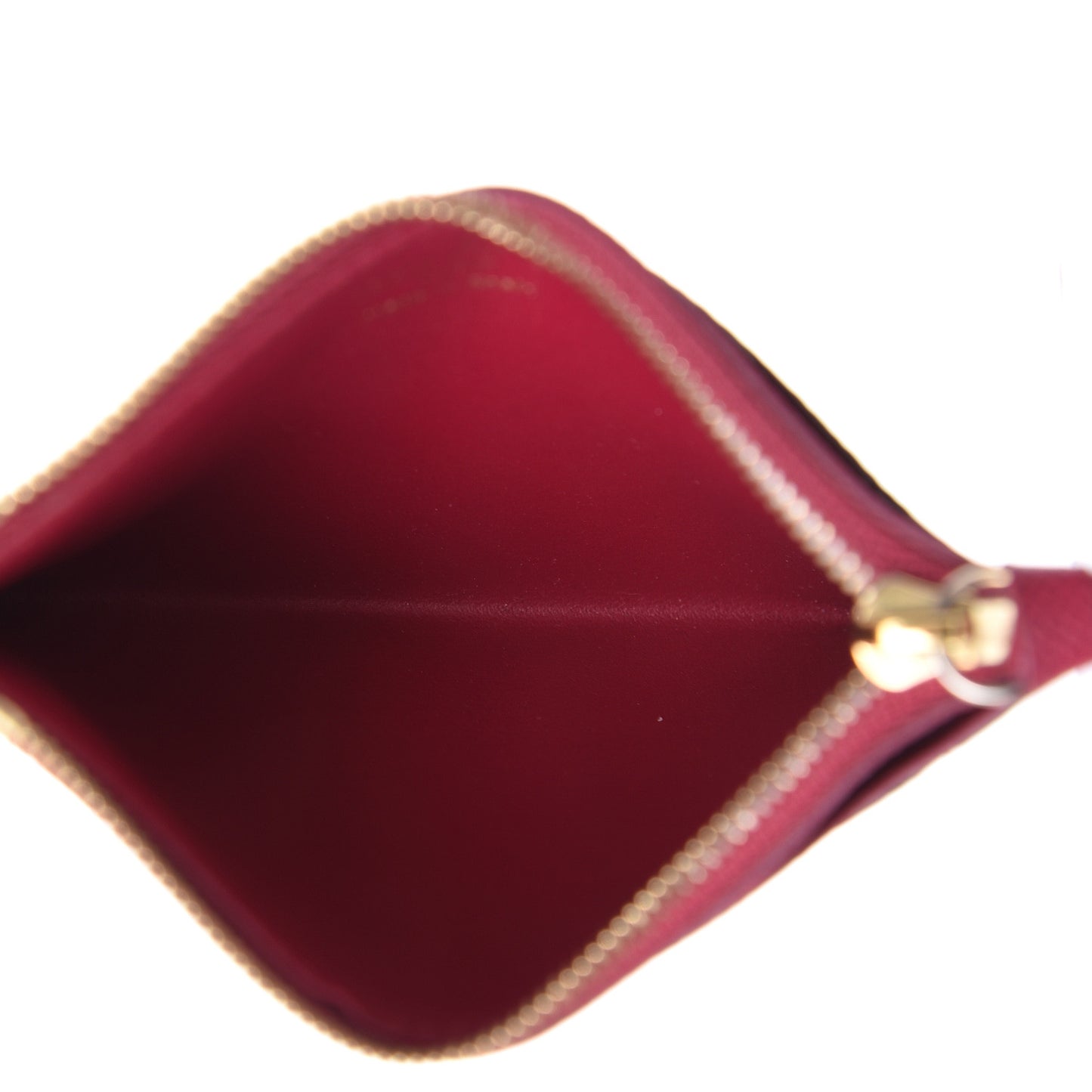Monogram Zipped Card Holder Fuchsia