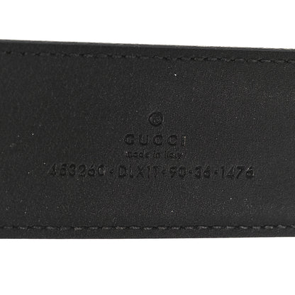 Gucci Moon Calfskin Pearl Double G 40mm Belt 90 36 Black Cream 3 of 5