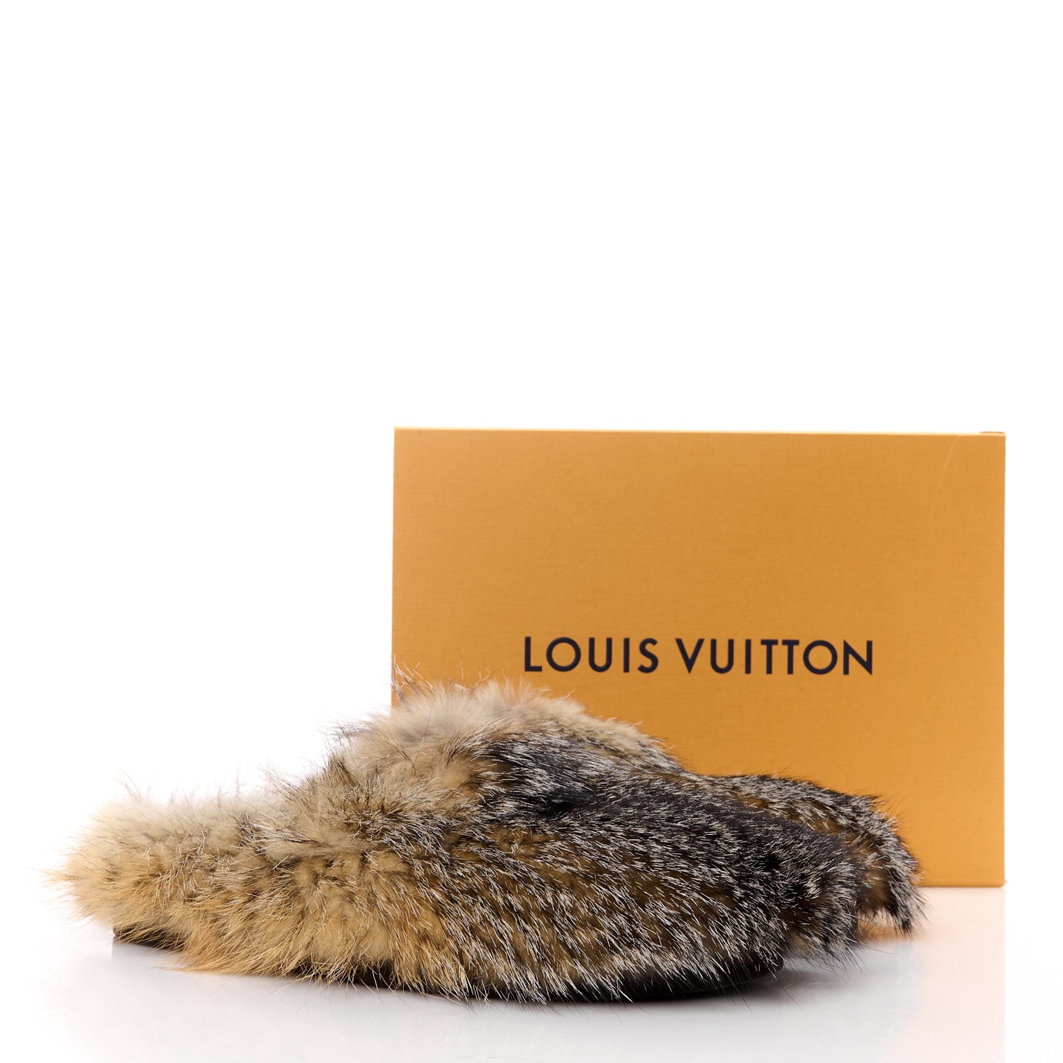 Louis Vuitton Fox Fur Mens LV Easy Mules 8 Brown 10 of 10