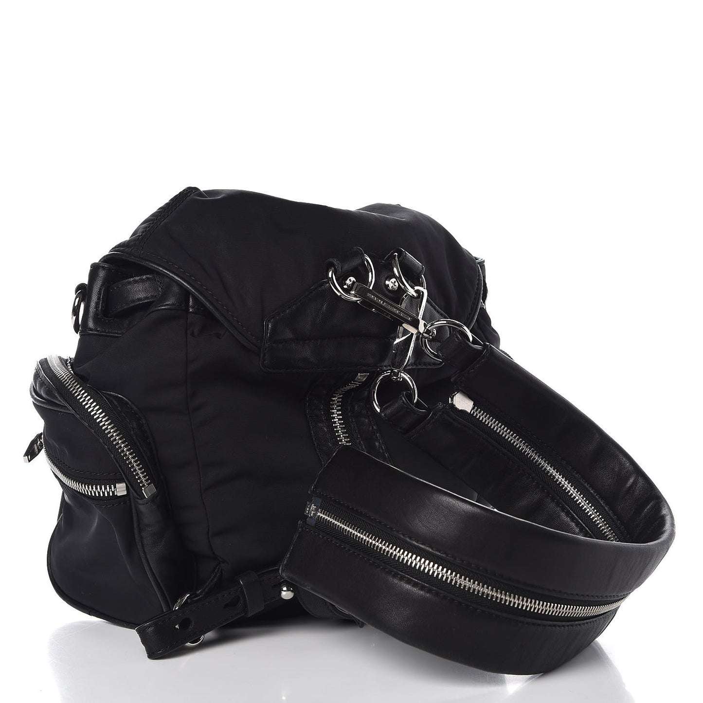 Nappa Nylon Mini Marti Backpack Black