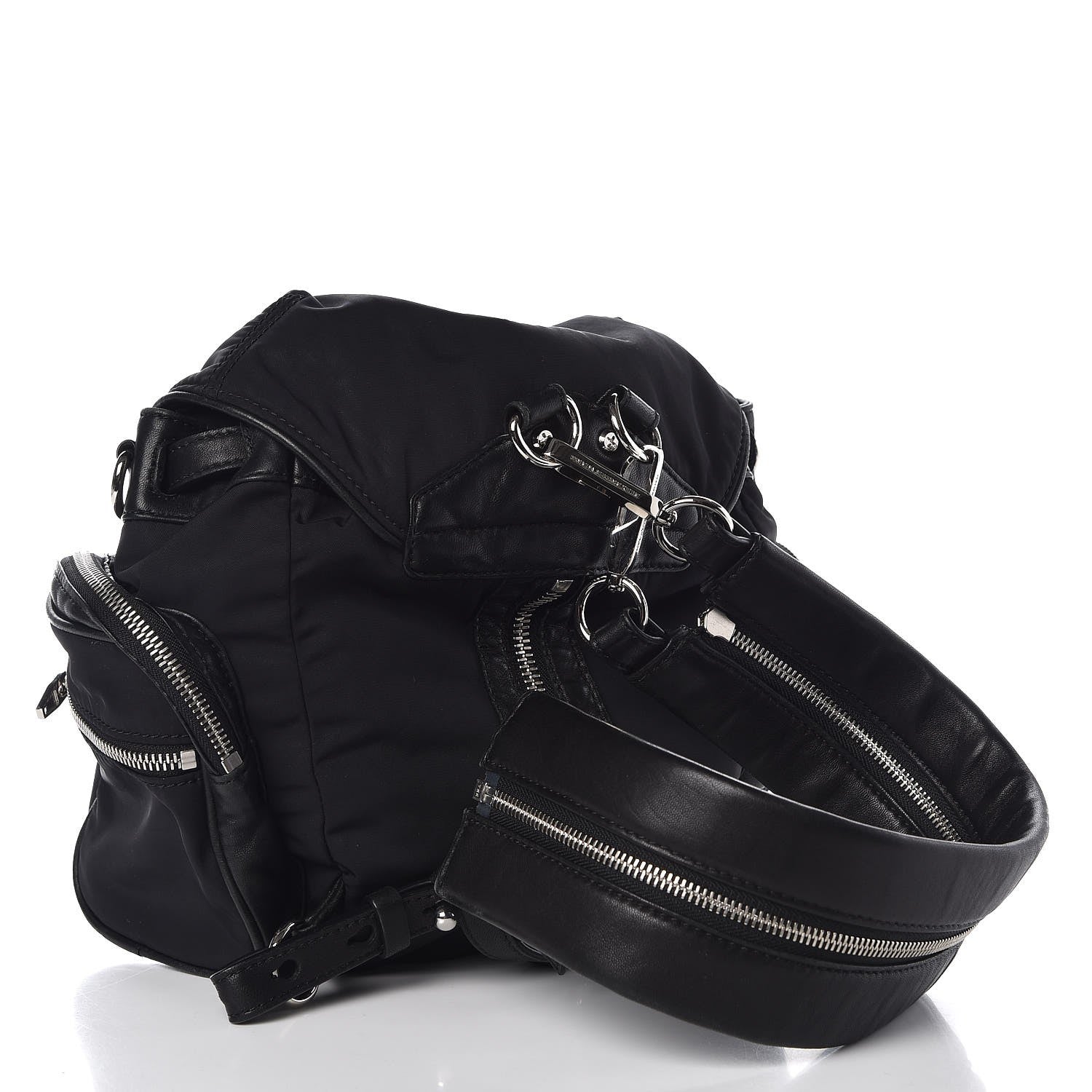 Alexander Wang Nappa Nylon Mini Marti Backpack Black 4 of 12
