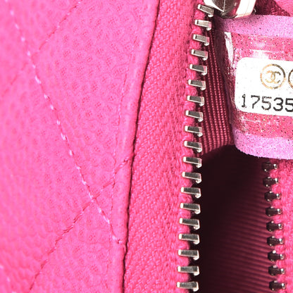 Chanel Iridescent Caviar Quilted Key Holder Case Pink 7 of 11