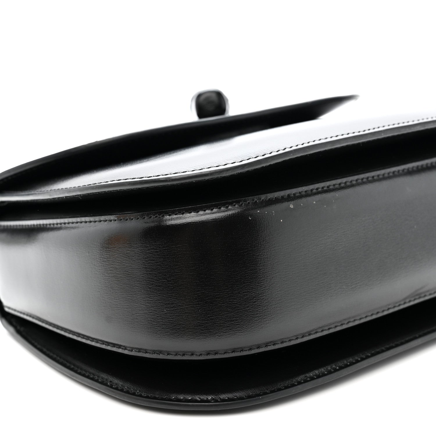 Gucci Boarded Dyana Lux Calfskin Web Monochrome Medium Bamboo 1947 Top Handle Bag Black 9 of 12