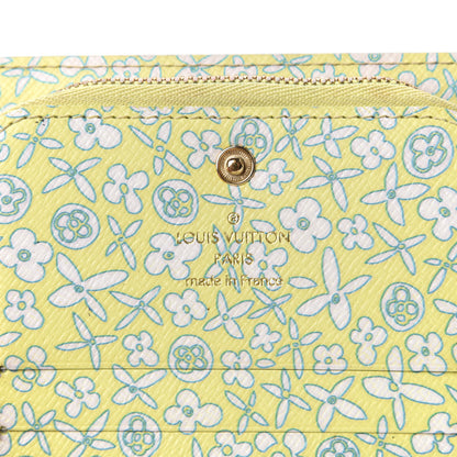 Louis Vuitton Monogram Fleuri Insolite Wallet PM Yellow 6 of 7