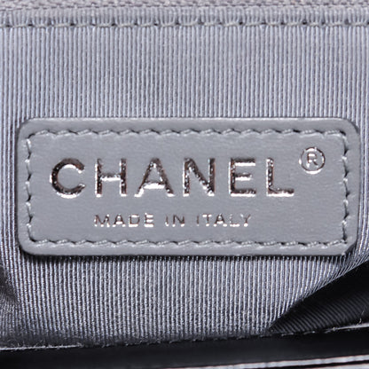 Chanel Calfskin Quilted Double Stitch New Medium Boy Flap Black 5 of 8