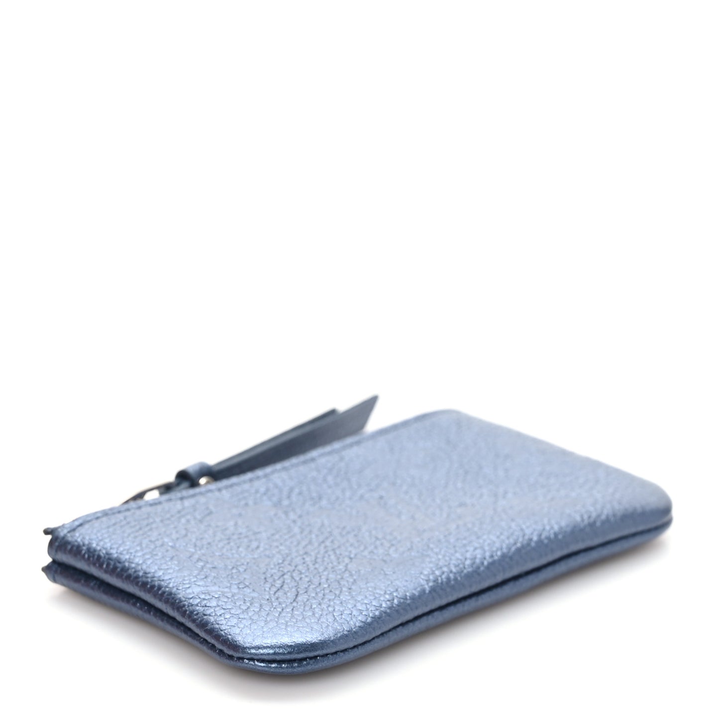 Metallic Empreinte Monogram Giant Key Pouch Navy Nacre