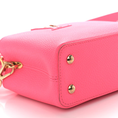 Louis Vuitton Taurillon Capucines Mini Fluo Pink 8 of 10