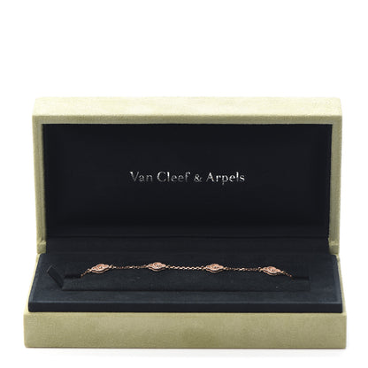 Van Cleef & Arpels 18K Rose Gold 6 Motifs Sweet Alhambra Bracelet 8 of 8