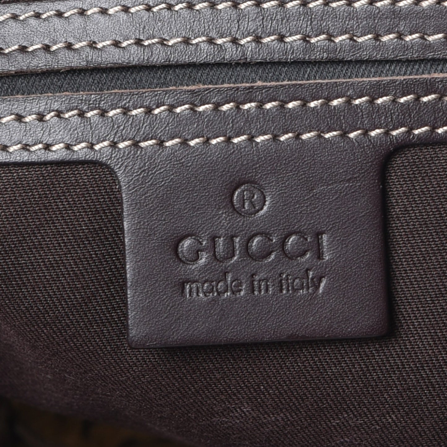 GG Supreme Monogram Medium Flat Messenger Bag Dark Brown