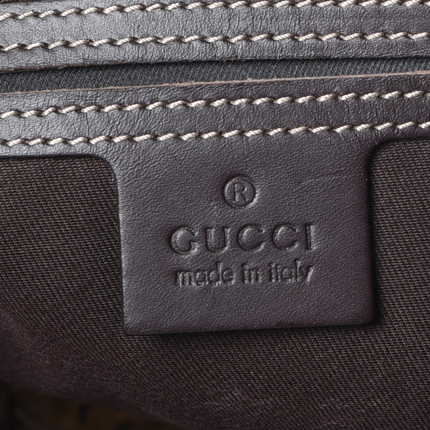 Gucci GG Supreme Monogram Medium Flat Messenger Bag Dark Brown 6 of 7