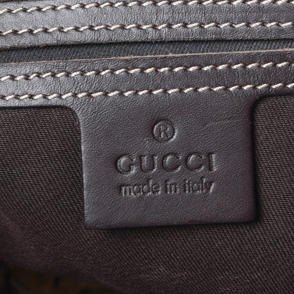 Gucci GG Supreme Monogram Medium Flat Messenger Bag Dark Brown 6 of 7