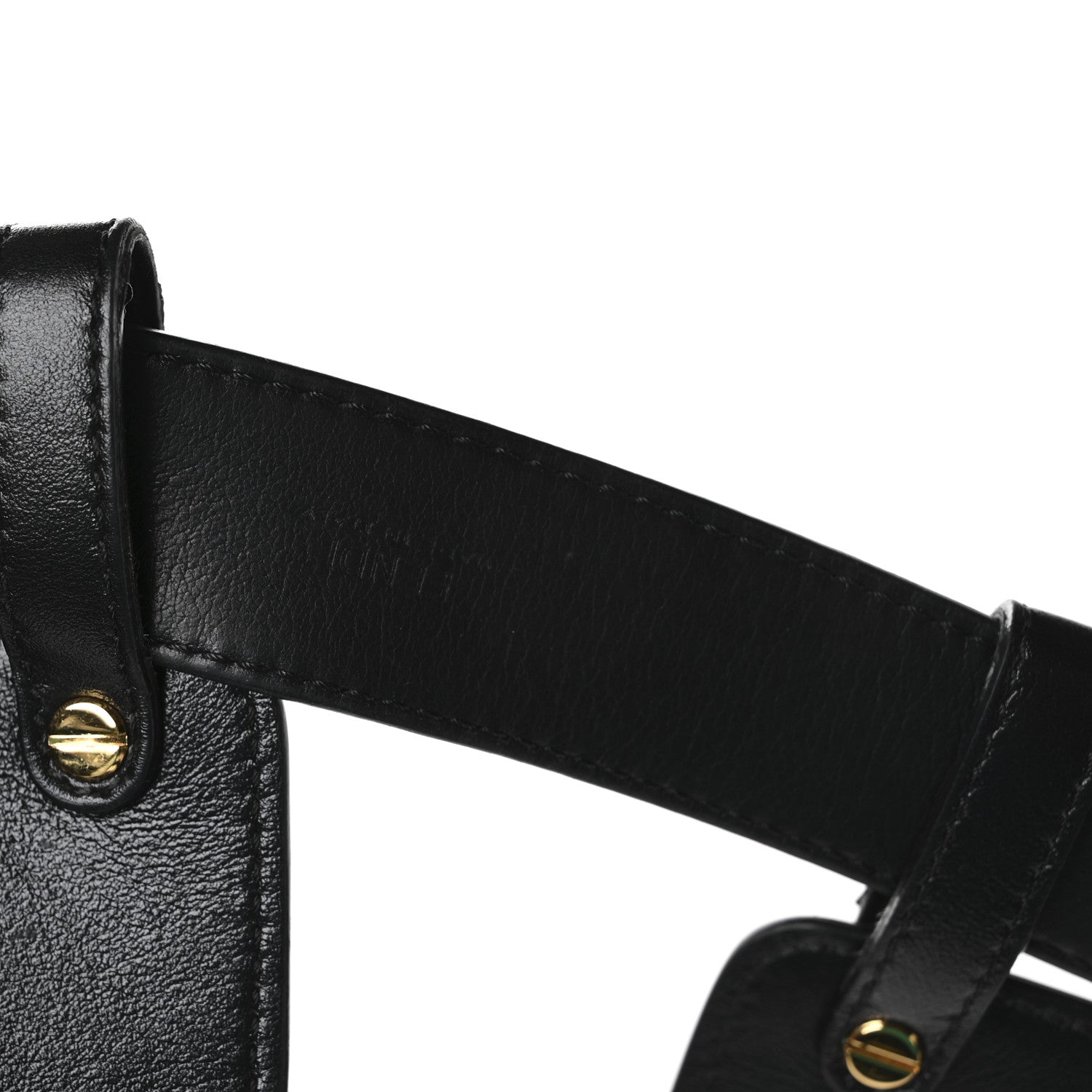 Fendi Vitello Glacier Utility Belt Pouch Black 6 of 11