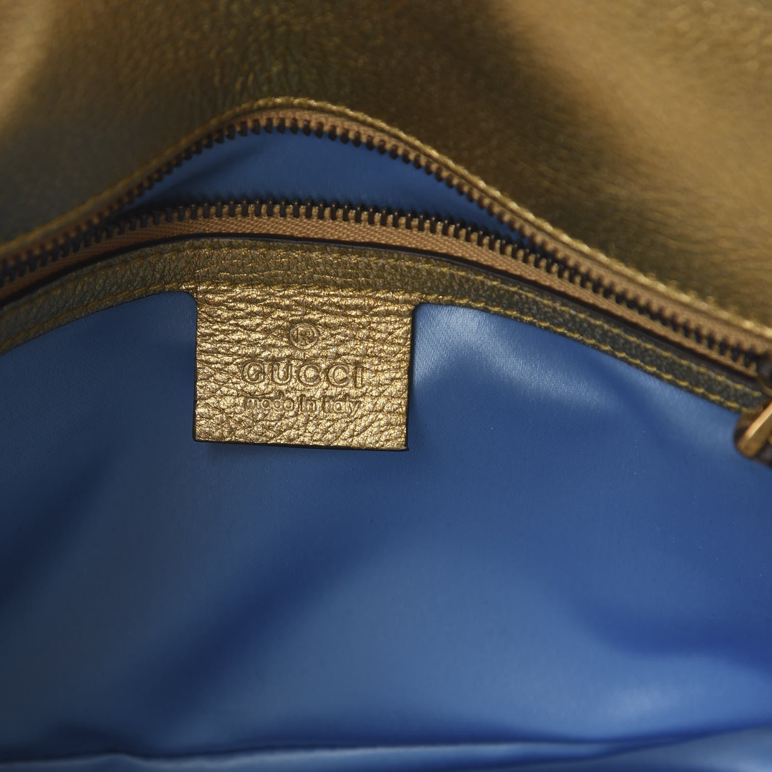Gucci Metallic Calfskin Matelasse Small GG Marmont Shoulder Bag Gold Pink 6 of 10
