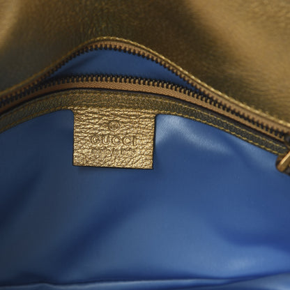 Gucci Metallic Calfskin Matelasse Small GG Marmont Shoulder Bag Gold Pink 6 of 10