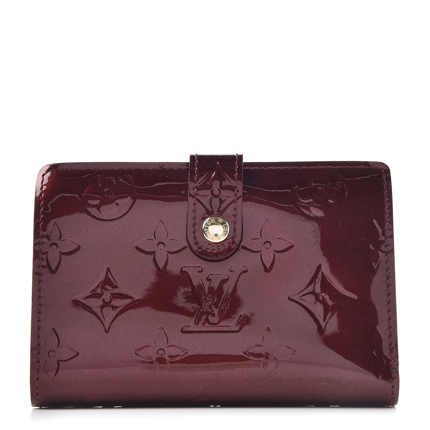 Louis Vuitton Vernis French Purse Wallet Rouge Fauviste 1 of 10