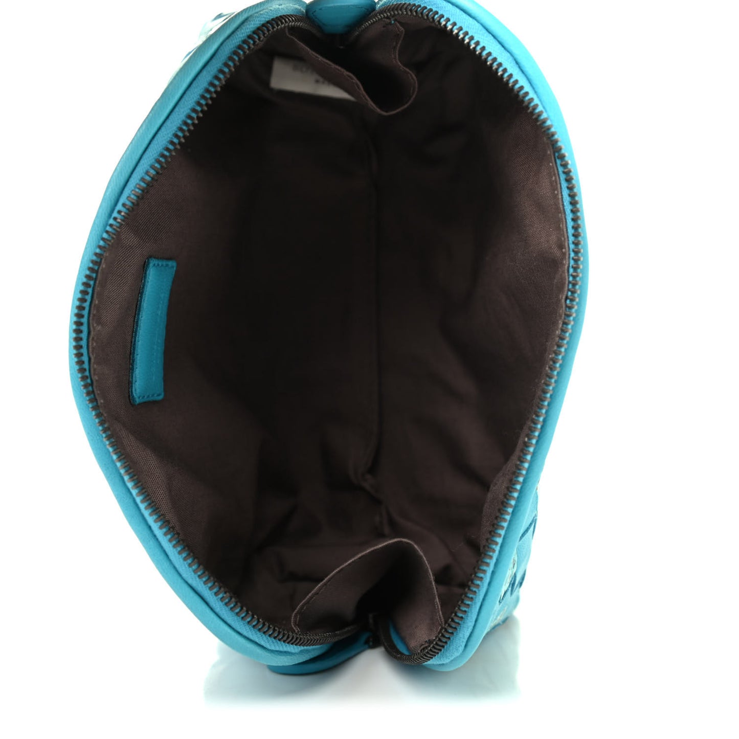 Nappa Ayers Intrecciato Cosmetic Case Teal