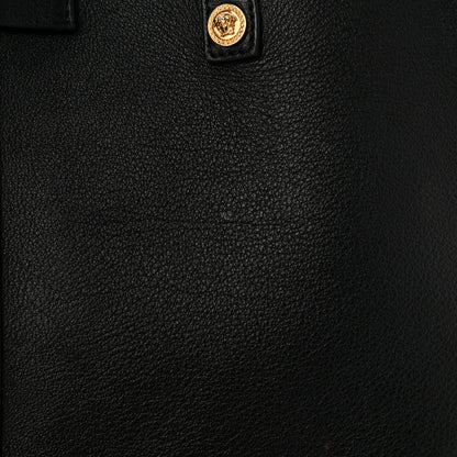 Versace Calfskin Palazzo Tote Black 12 of 13