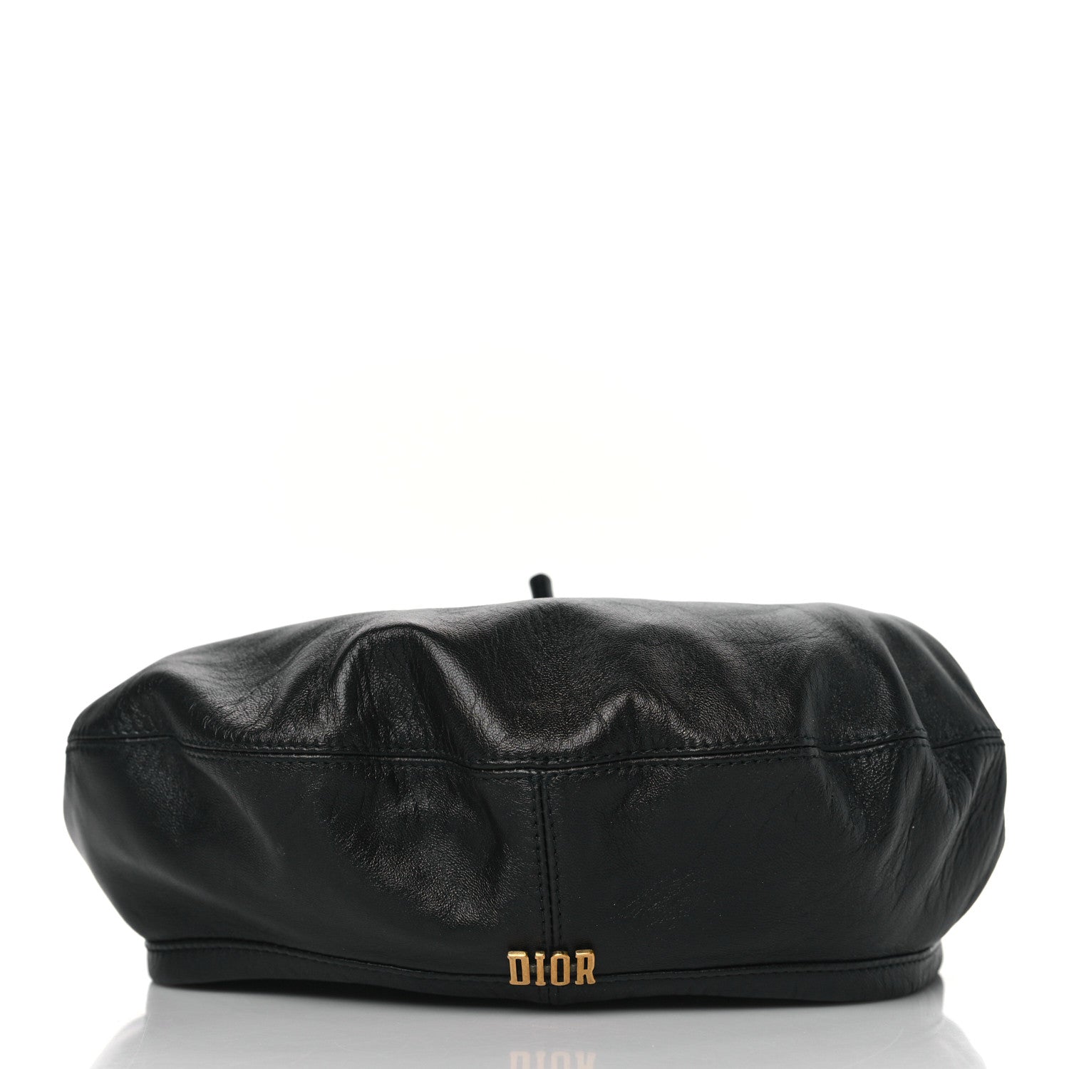 Christian Dior Lambskin D-Dream Beret 58 Black 4 of 6