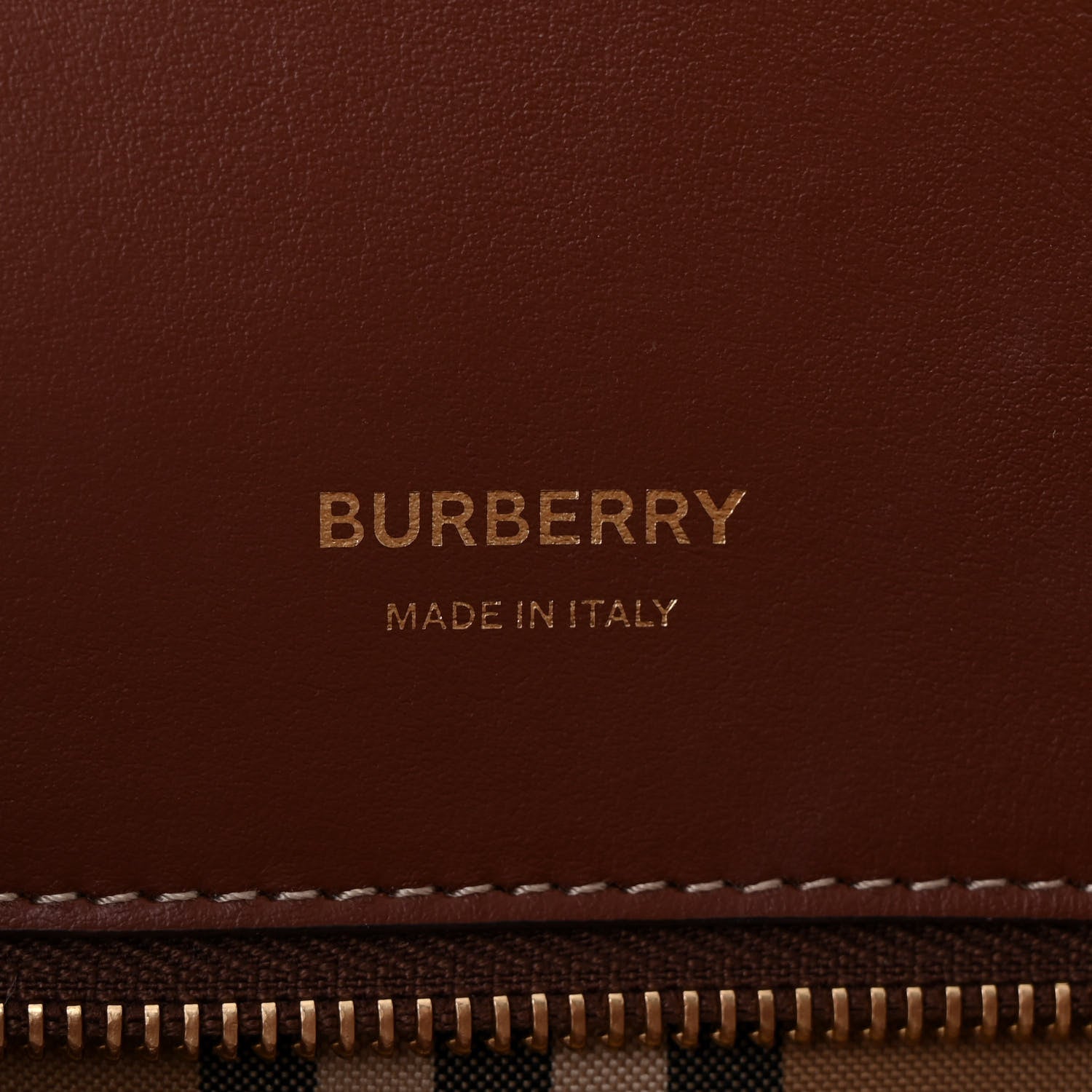 Burberry Calfskin Vintage Check Small Two Handle Title Bag Black 6 of 11