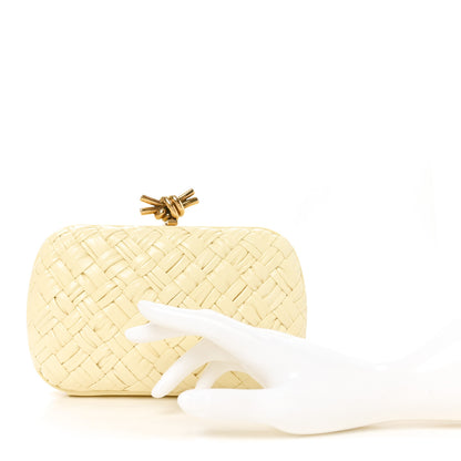 Bottega Veneta Intrecciato Minaudiere Knot Clutch Ice Cream 2 of 9