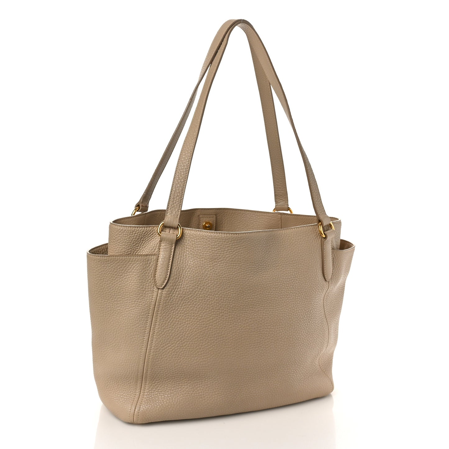Vitello Daino Shoulder Bag Sabbia