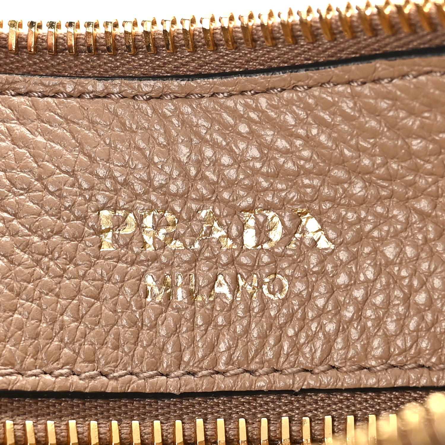 Prada Vitello Phenix Zippered Messenger Hobo Cammeo 6 of 8