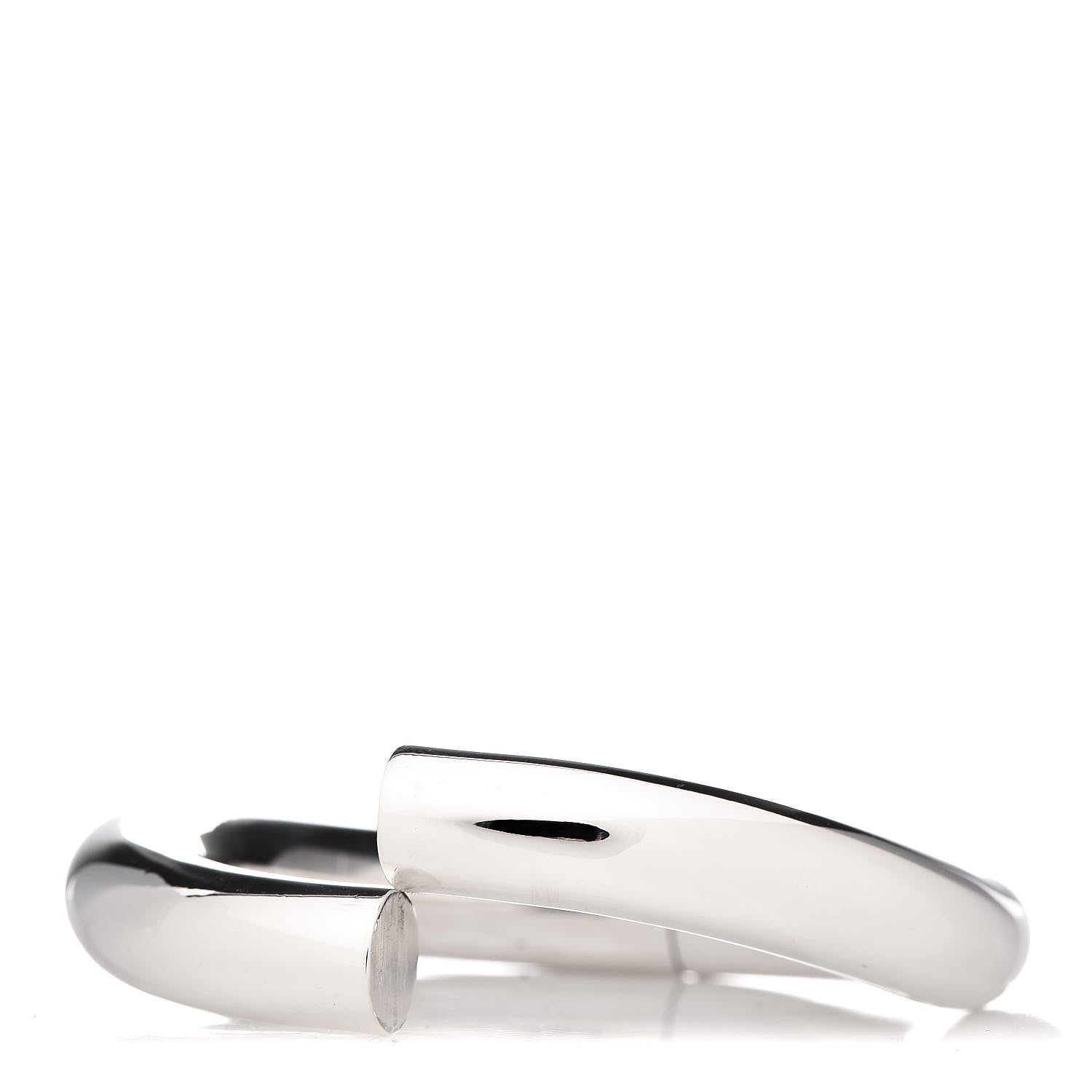 Hermes Sterling Silver Lima Bangle Bracelet 3 of 4