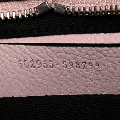 Alexander McQueen Calfskin Small Skull Padlock Zip Around Tote Baby Pink 7 of 14