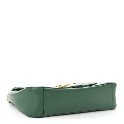 Gucci Calfskin Matelasse Small GG Marmont Shoulder Bag Emerald Green 4 of 10