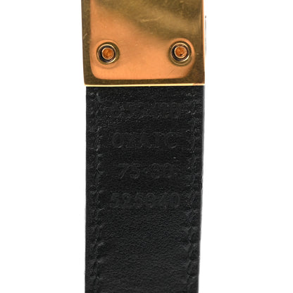 Gucci Plutone Calfskin Double G Reversible 20mm Belt 75 30 Porcelain Rose Black 4 of 7