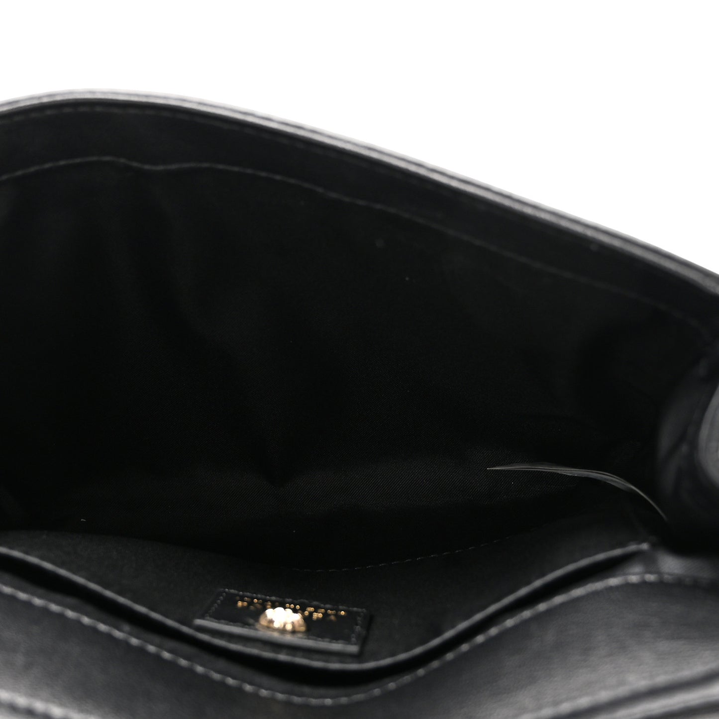 Vitello Palazzo Medusa Evening Clutch Bag Black