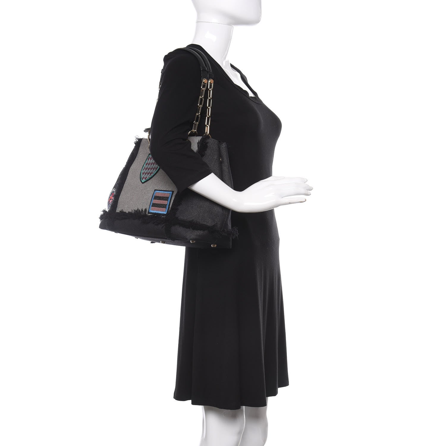 Christian Dior Denim Dior D Light Tote Multi 2 of 10