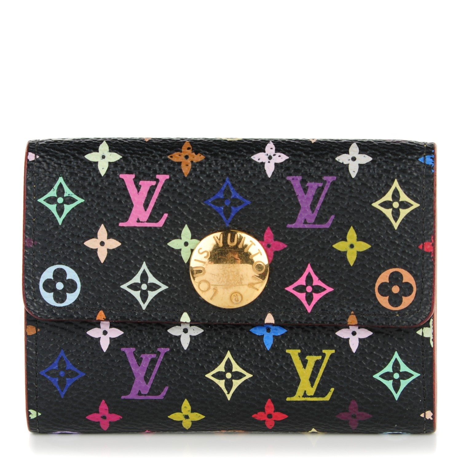 Louis Vuitton Monogram Multicolor Business Card Holder Black 1 of 7