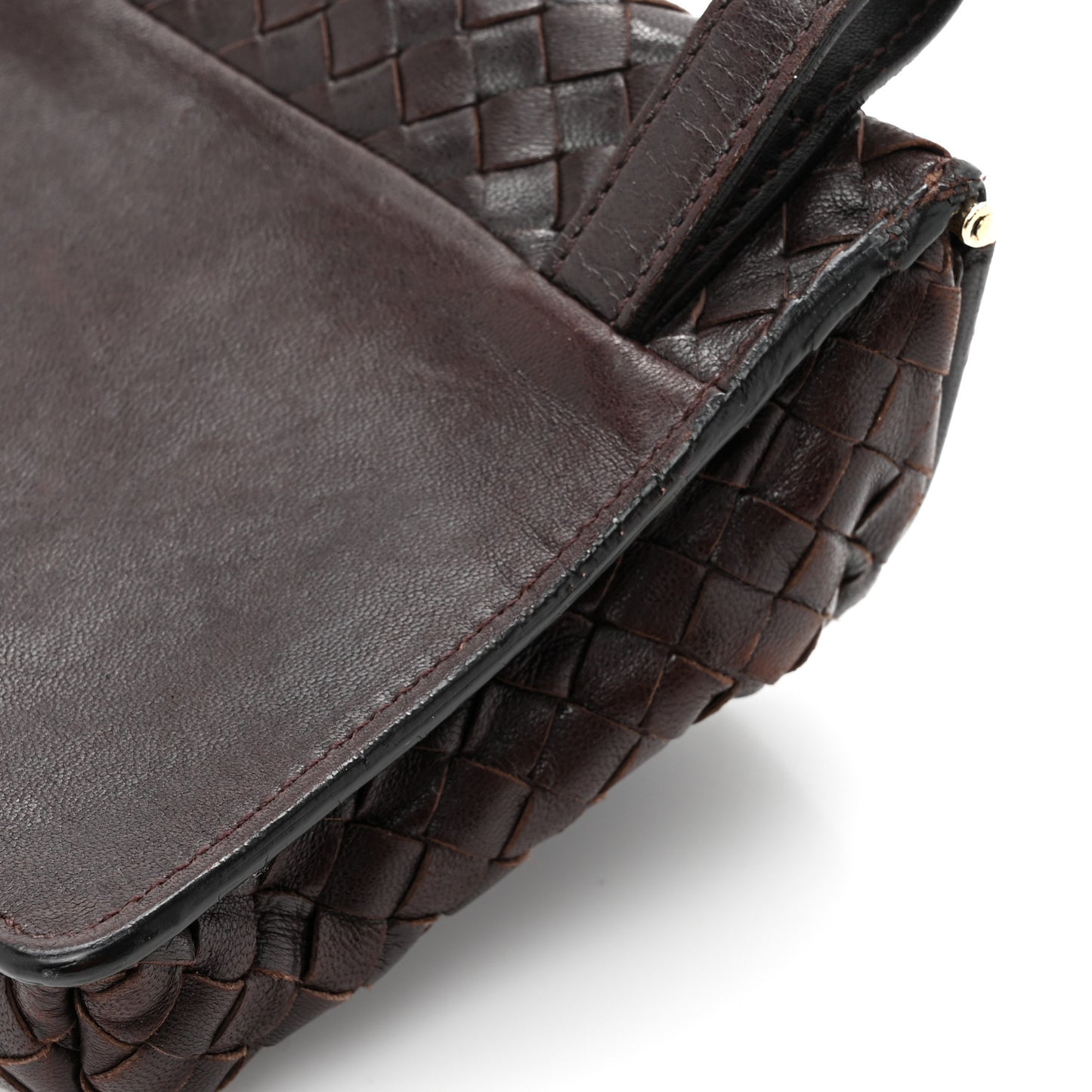 Nappa Intrecciato Small Belt Bag Ebano